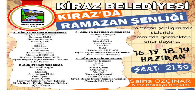 Kiraz’da Şenlik Var