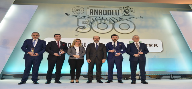 Anadolu’nun En Büyük 500’üne Ödül