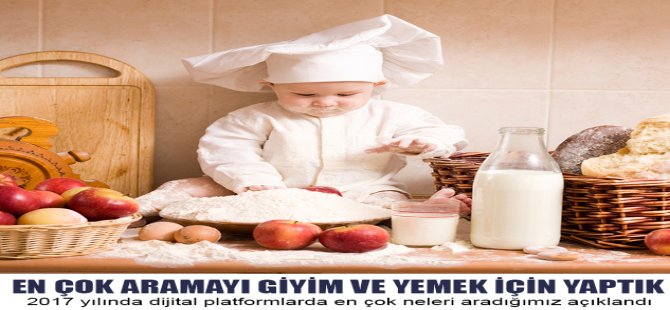 En Çok Aramayı Giyim ve Yemek İçin Yaptık