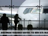 Türkiye’de Bulunan Yabancı Sayısı 713 Bin 675 Oldu