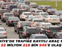 Türkiye’de Trafiğe Kayıtlı Araç Sayısı 22 Milyon 218 Bin 945’e Ulaştı